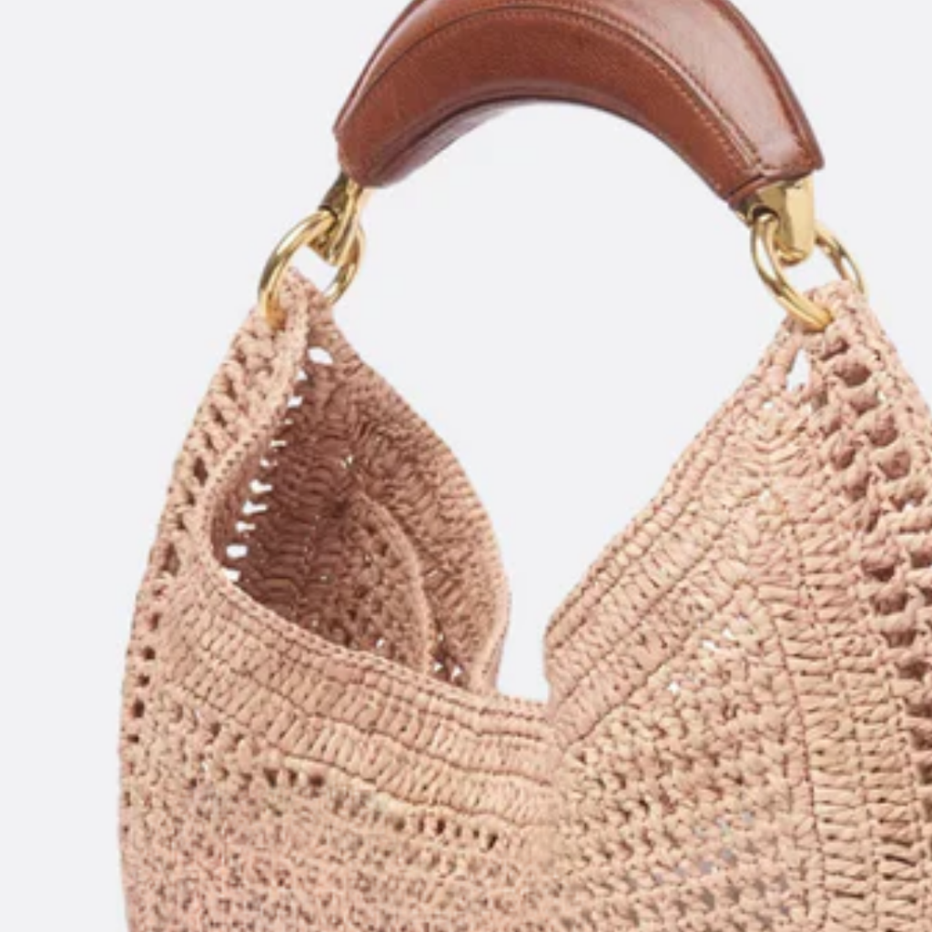 CH Bag. Hot Summer Banana Made of Raffia