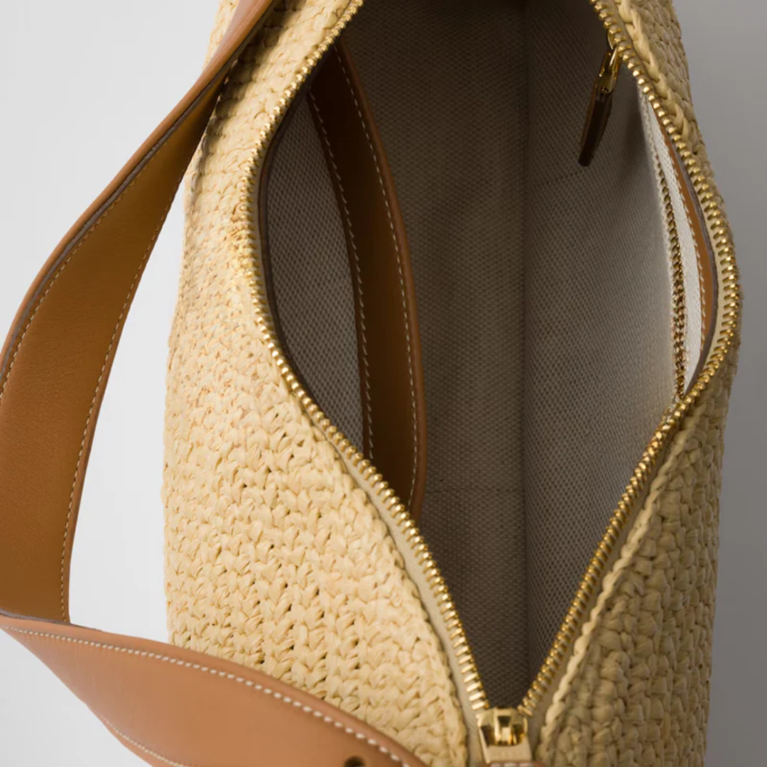 Prd Amé Bag Made of Crochet and Leather – Large