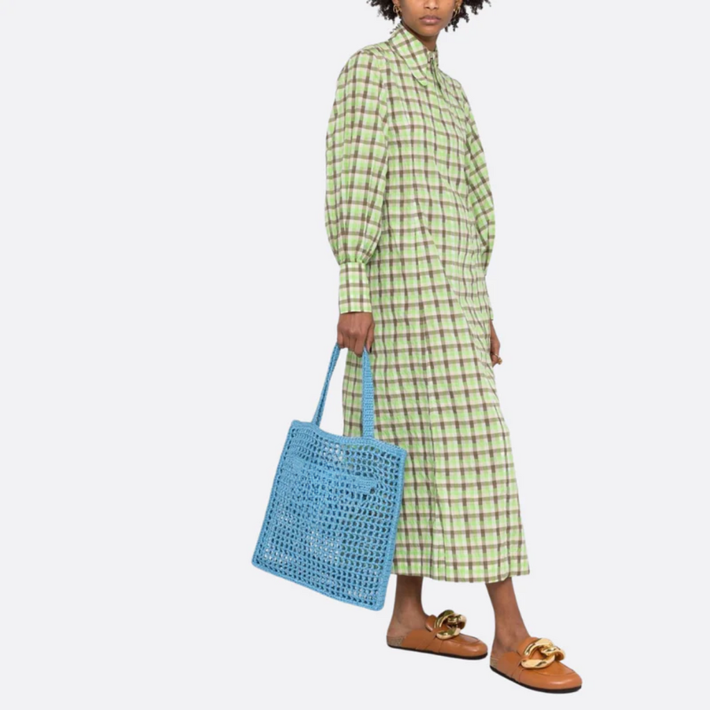 Prd Shopper Bag Made of Raffia With Woven