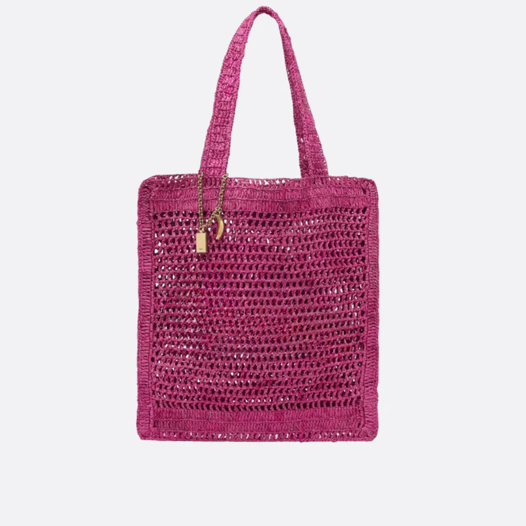 Summer Banana Raffia Bag