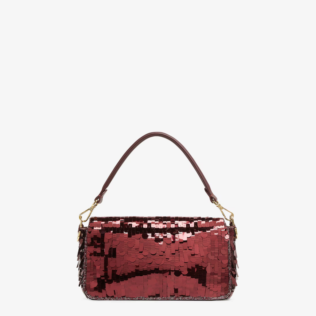 Red Sequin and Leather Bag – Fnd Bgtt