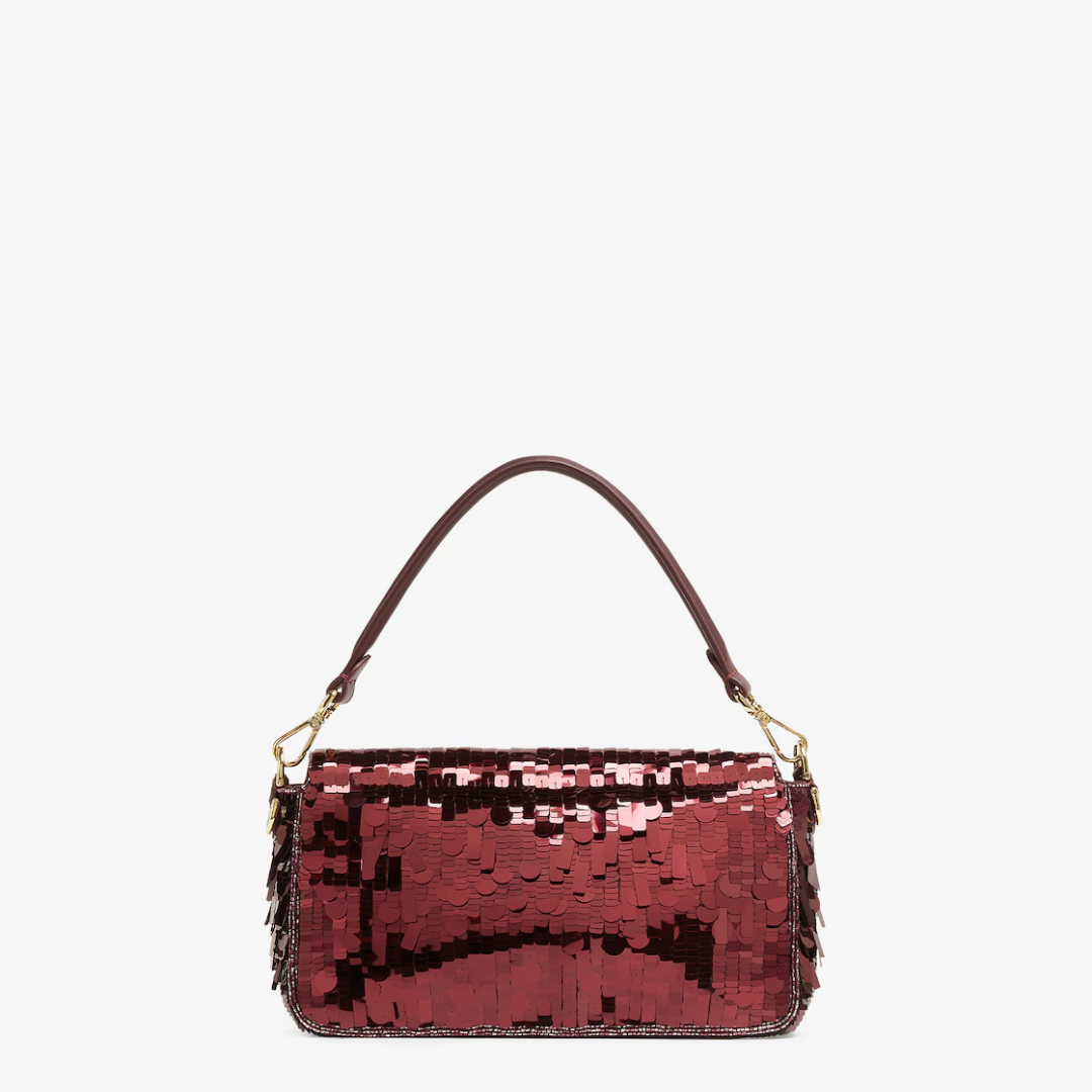 Red Sequin and Leather Bag – Fnd Bgtt