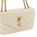 Small Matelassé Lambskin Leather Bag in White – SL