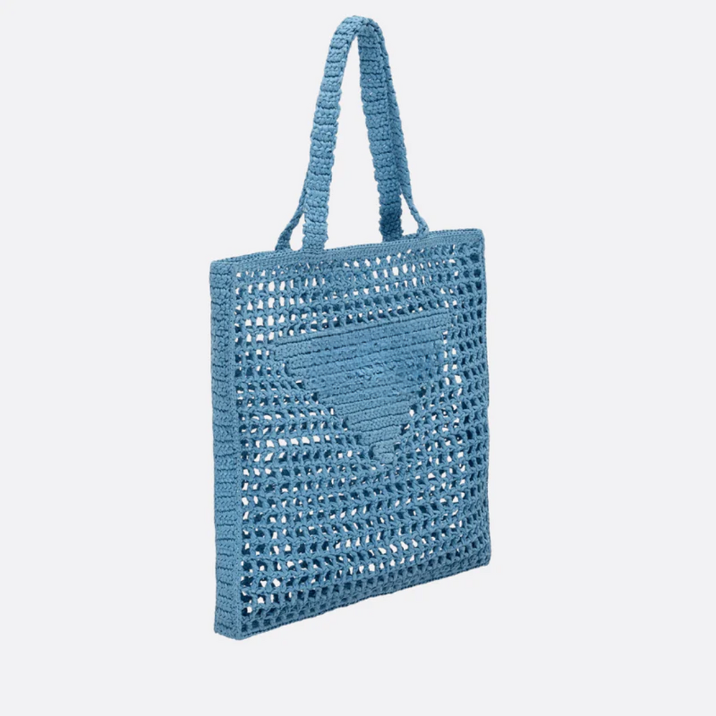 Prd Shopper Bag Made of Raffia With Woven