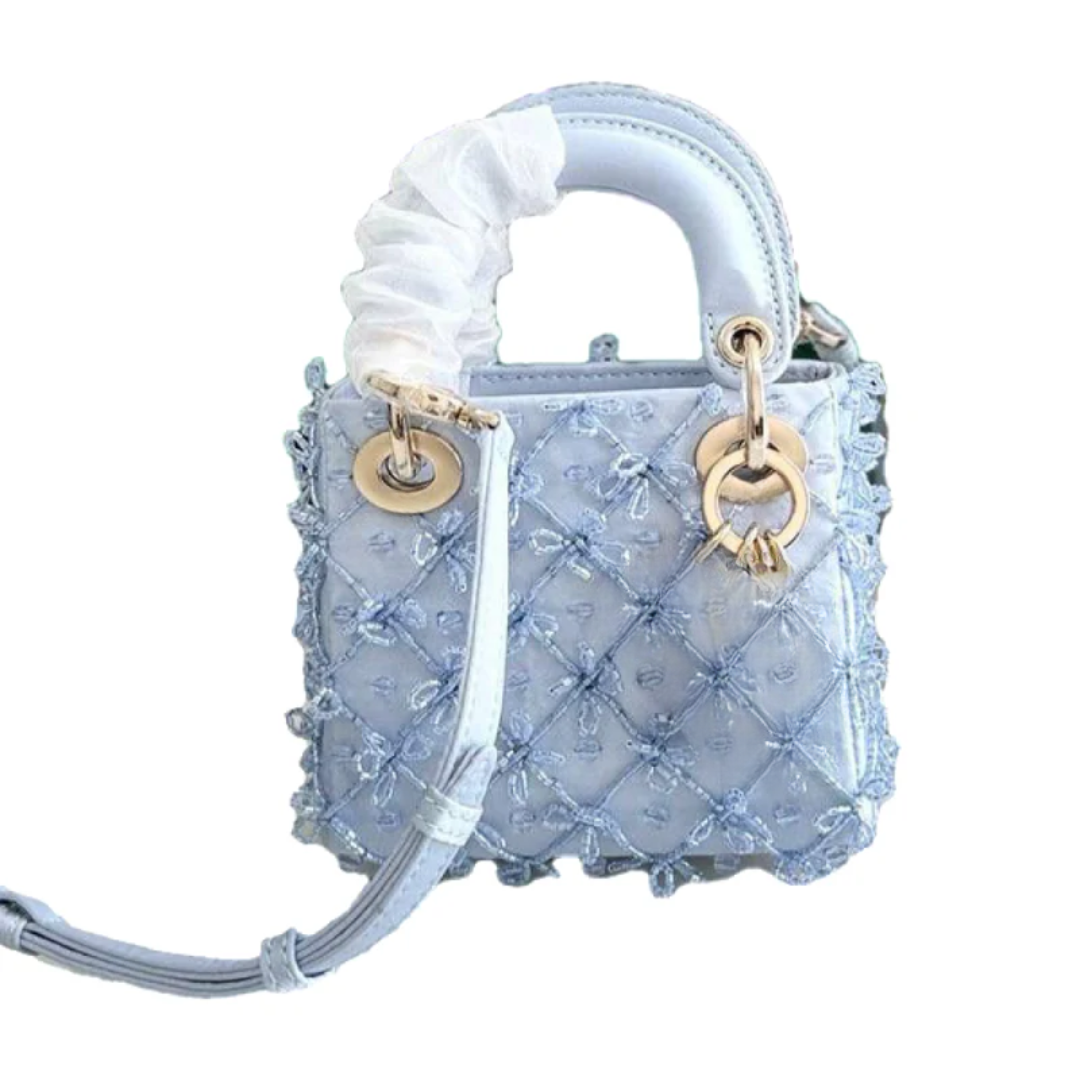 Micro Embroidered Bag Blue – LD
