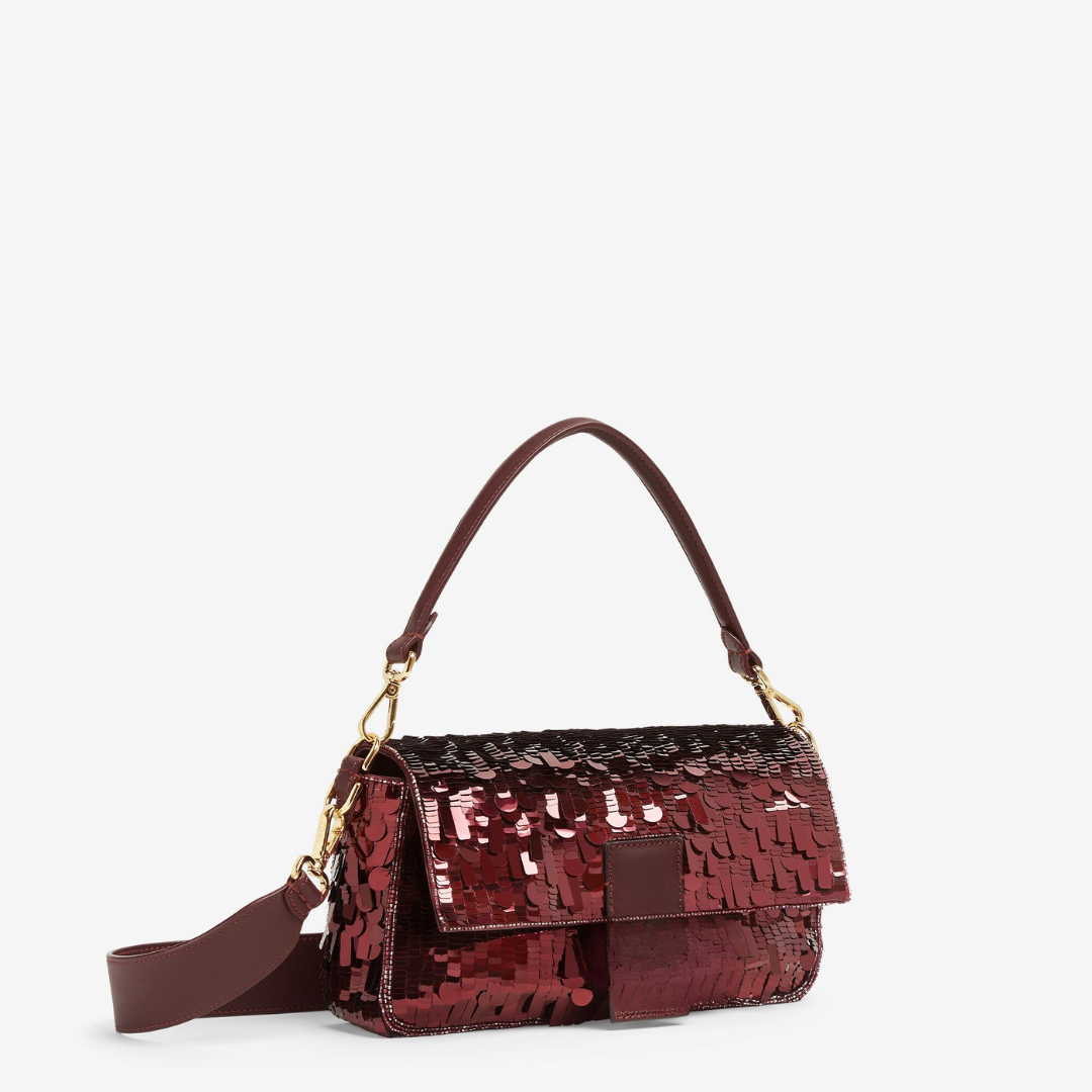 Red Sequin and Leather Bag – Fnd Bgtt