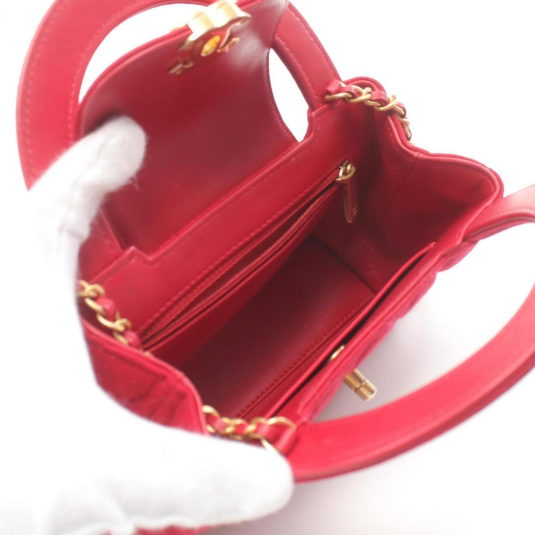 Red Canvas Matelassé Bag – Cnl Edition