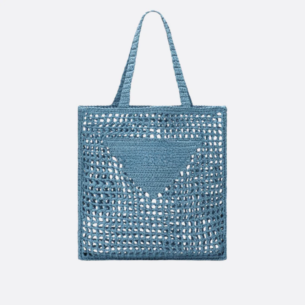 Prd Shopper Bag Made of Raffia With Woven