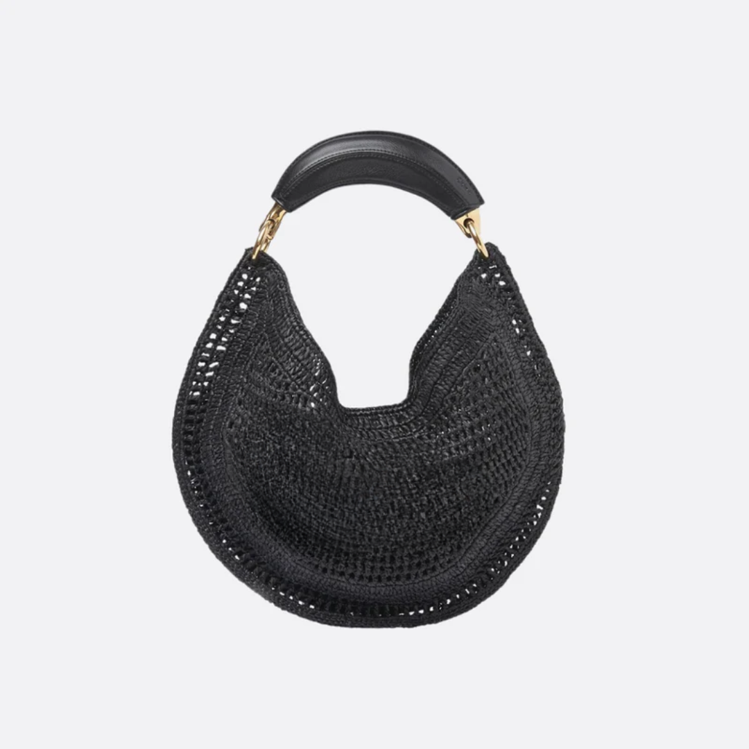 CH Bag. Hot Summer Banana Made of Raffia