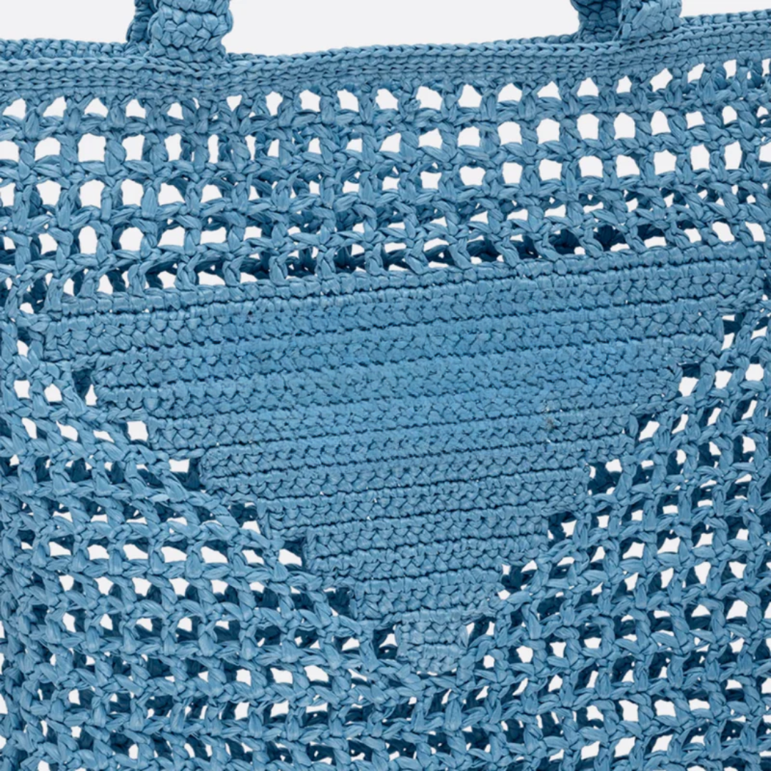 Prd Shopper Bag Made of Raffia With Woven