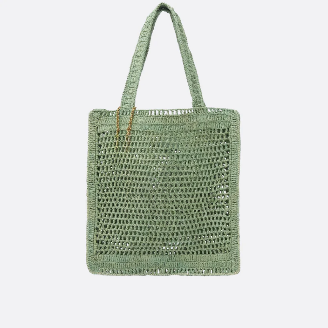 Summer Banana Raffia Bag