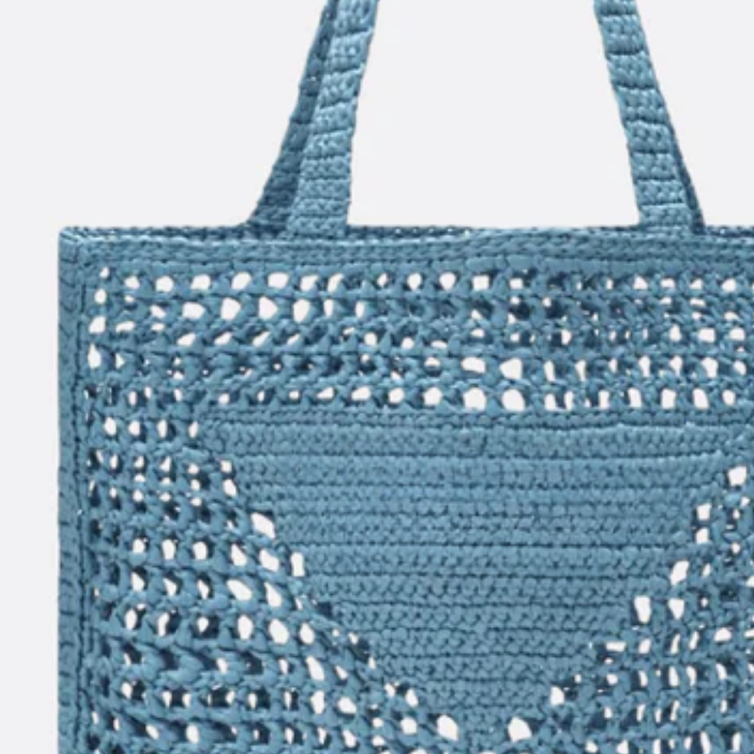 Prd Shopper Bag Made of Raffia With Woven