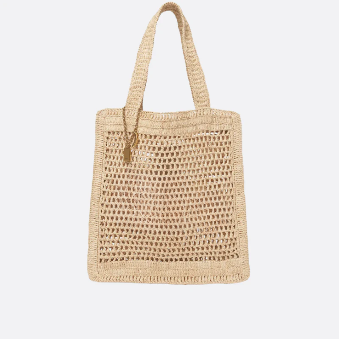 Summer Banana Raffia Bag