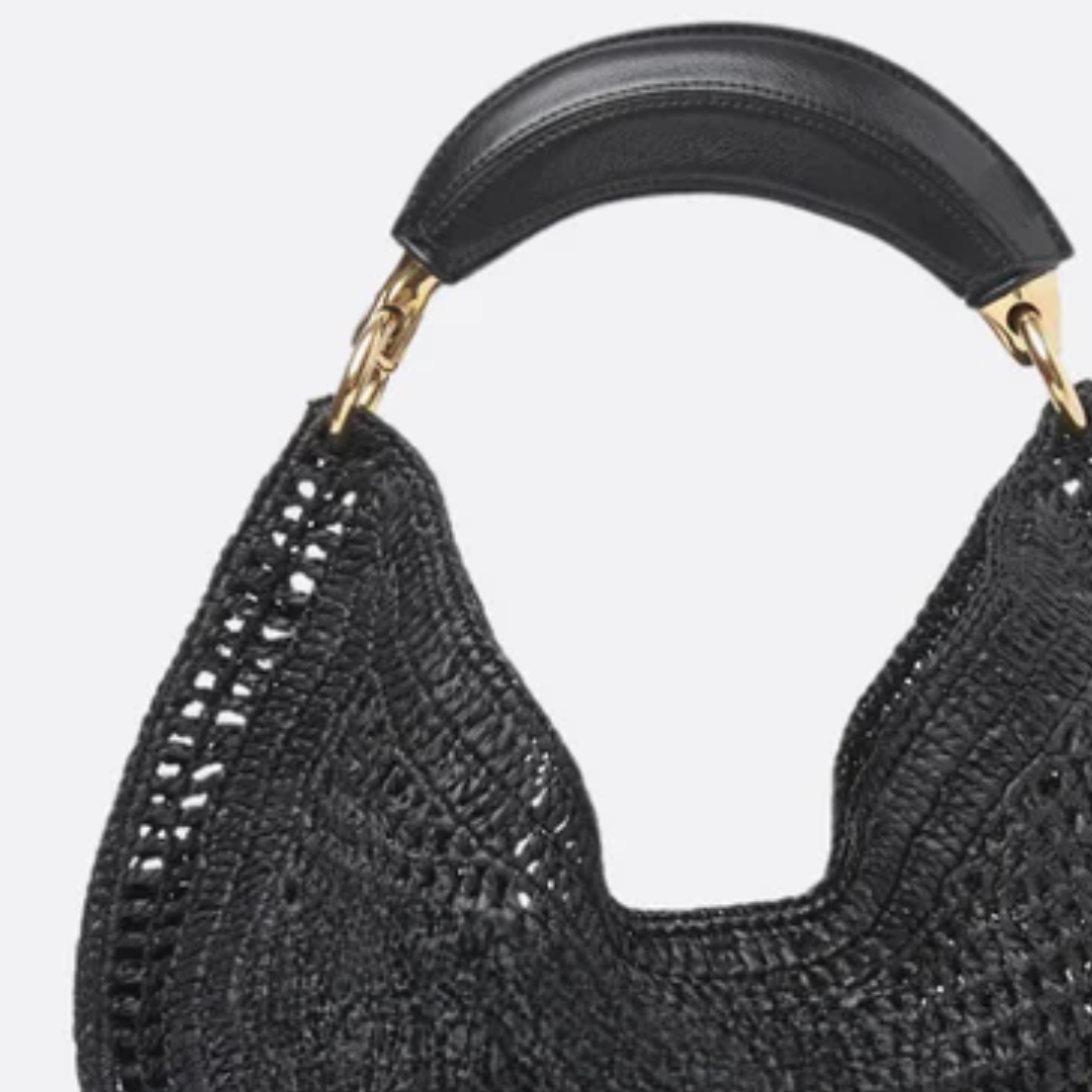 CH Bag. Hot Summer Banana Made of Raffia