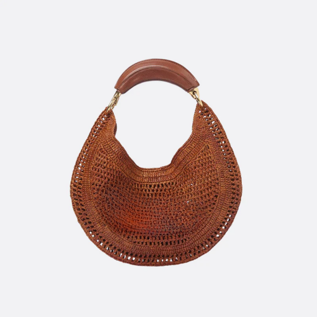CH Bag. Hot Summer Banana Made of Raffia