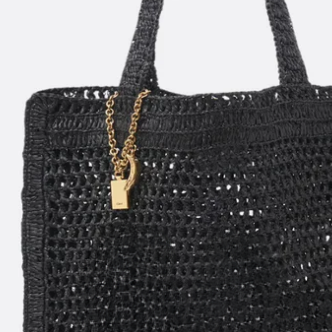 Summer Banana Raffia Bag