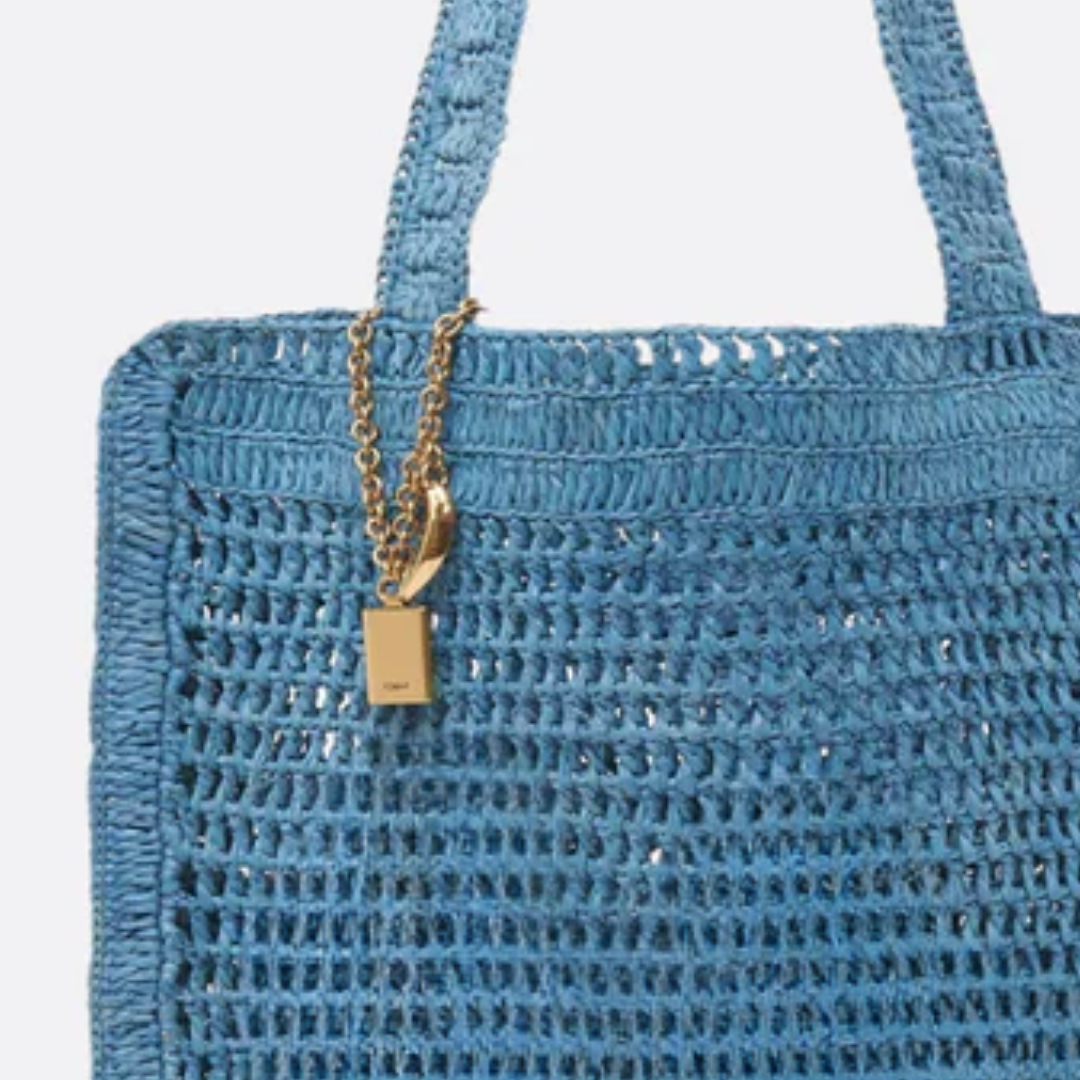 Summer Banana Raffia Bag