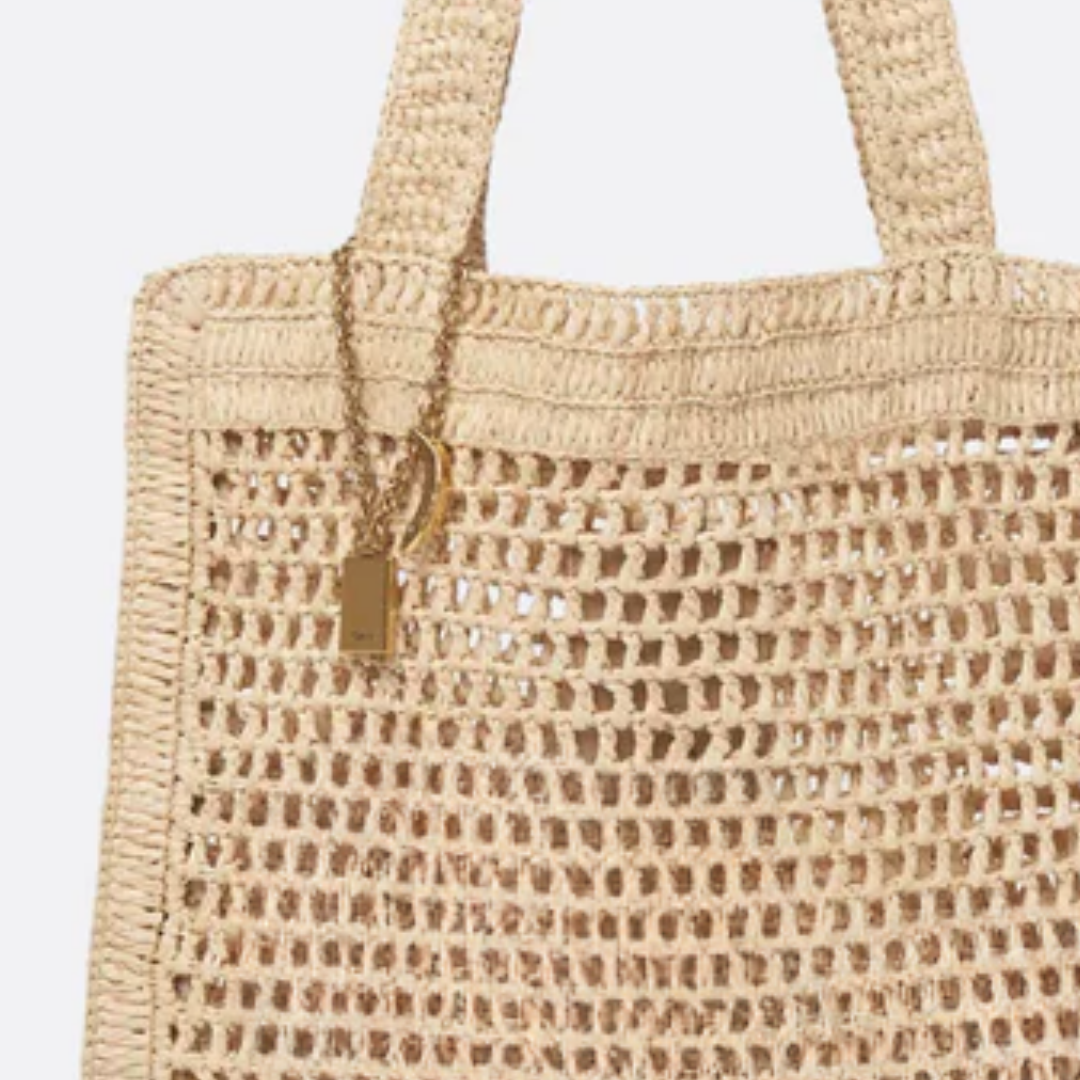 Summer Banana Raffia Bag