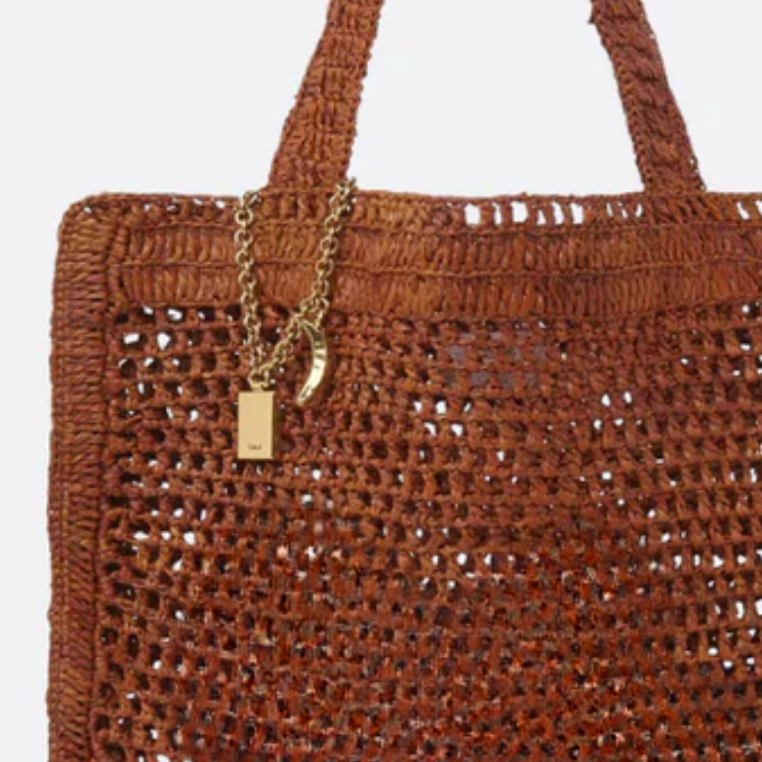 Summer Banana Raffia Bag