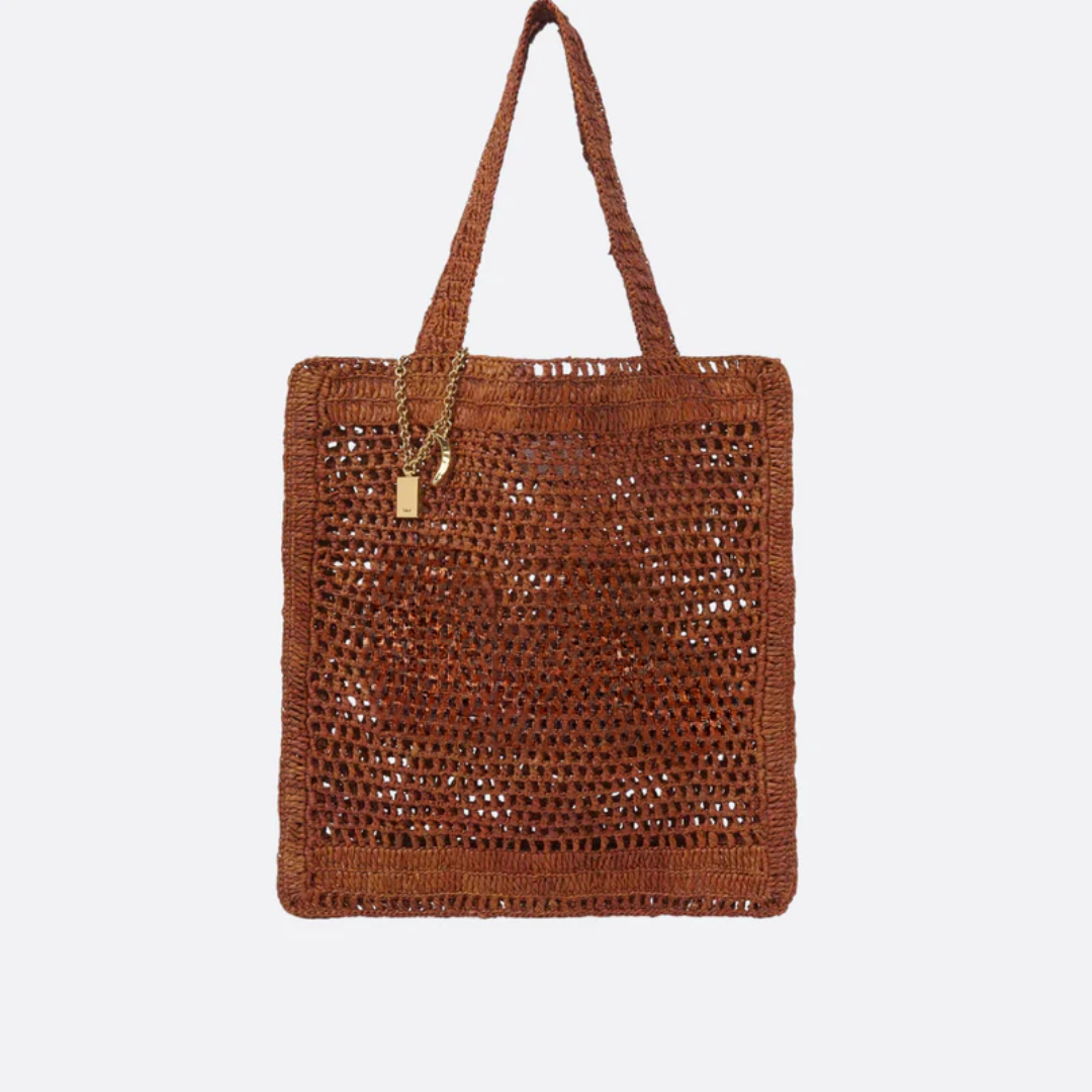 Summer Banana Raffia Bag