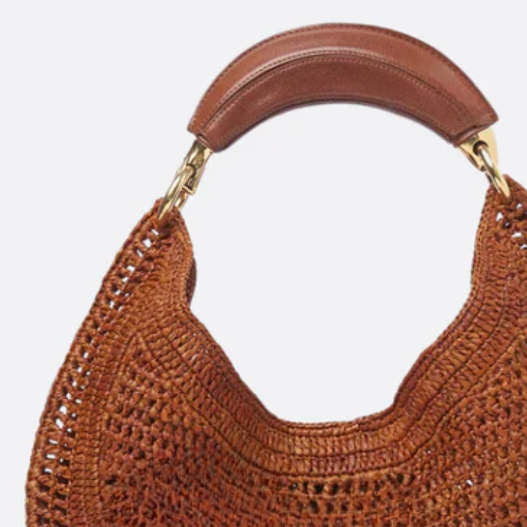 CH Bag. Hot Summer Banana Made of Raffia