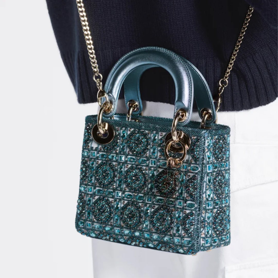 Mini Lady Bag with Pearls