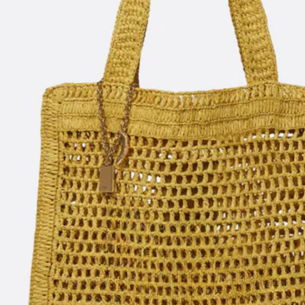Summer Banana Raffia Bag