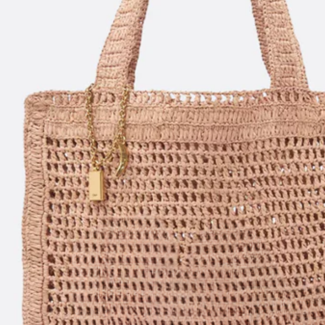 Summer Banana Raffia Bag