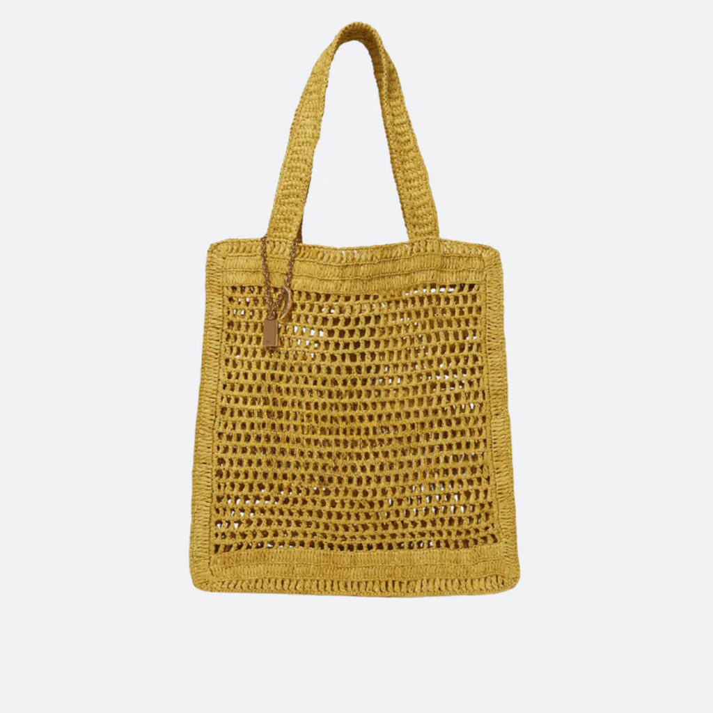 Summer Banana Raffia Bag