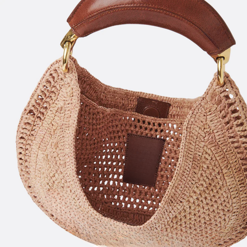 CH Bag. Hot Summer Banana Made of Raffia