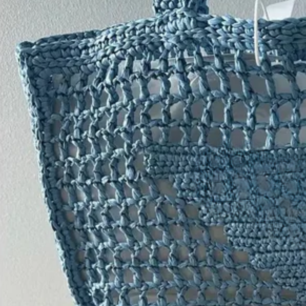 Prd Shopper Bag Made of Raffia With Woven