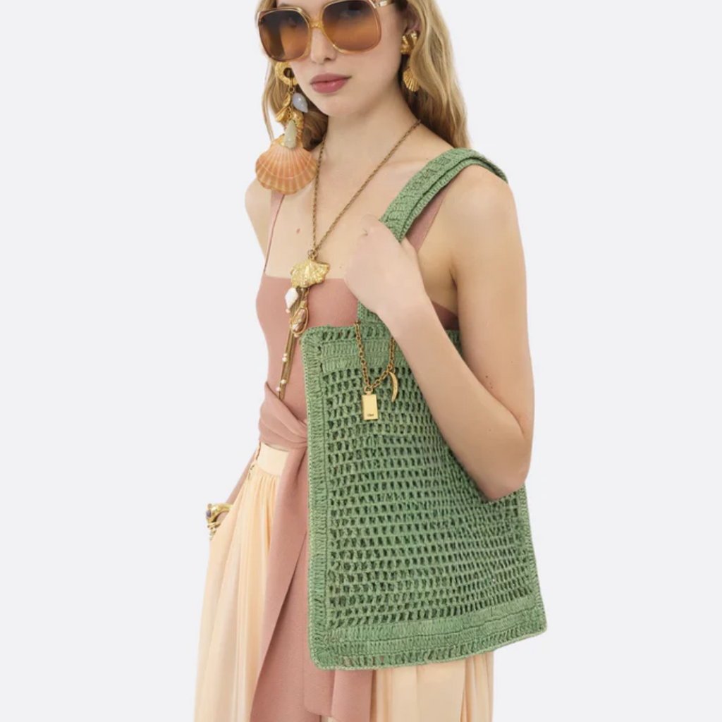 Summer Banana Raffia Bag