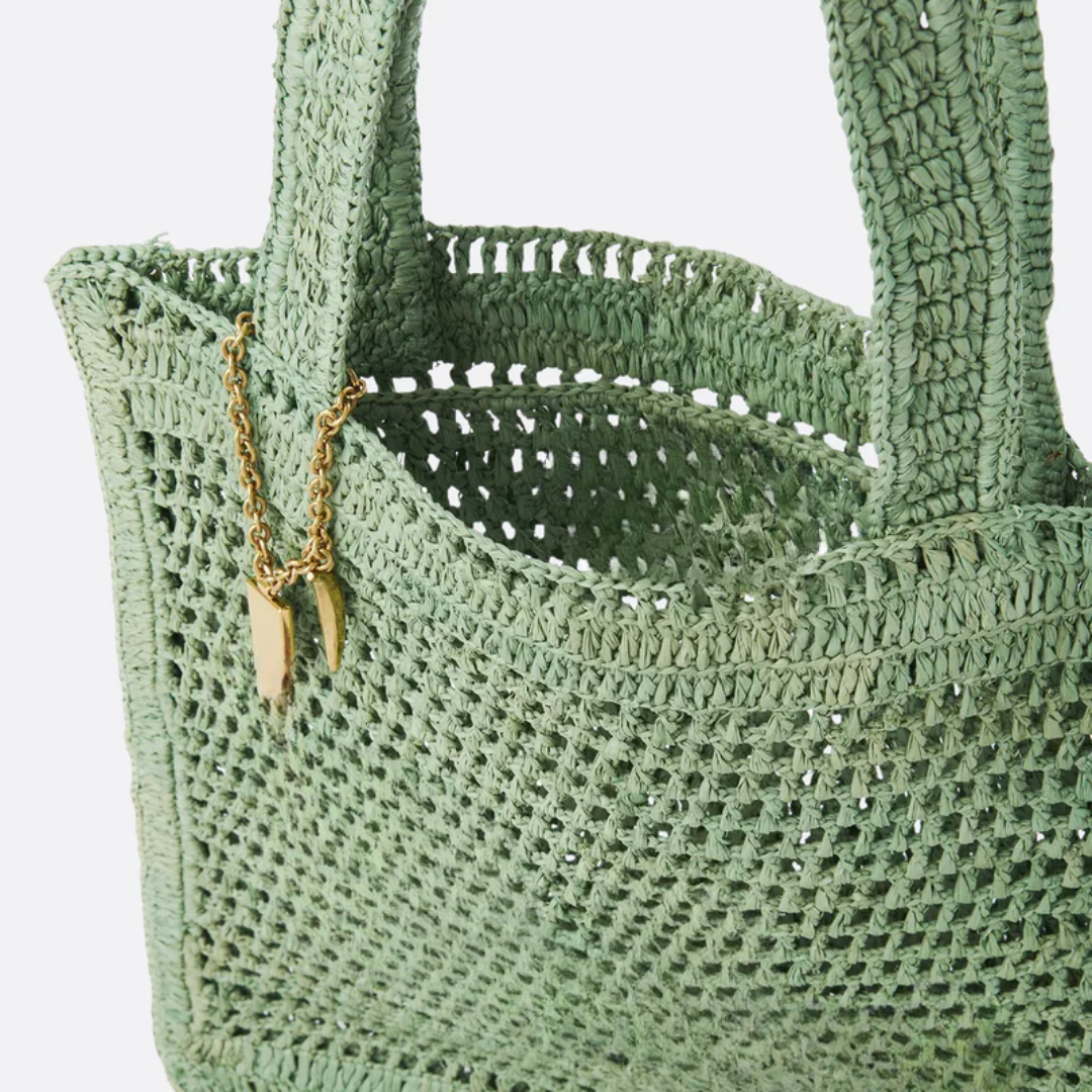 Summer Banana Raffia Bag