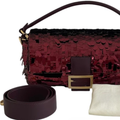 Red Sequin and Leather Bag – Fnd Bgtt